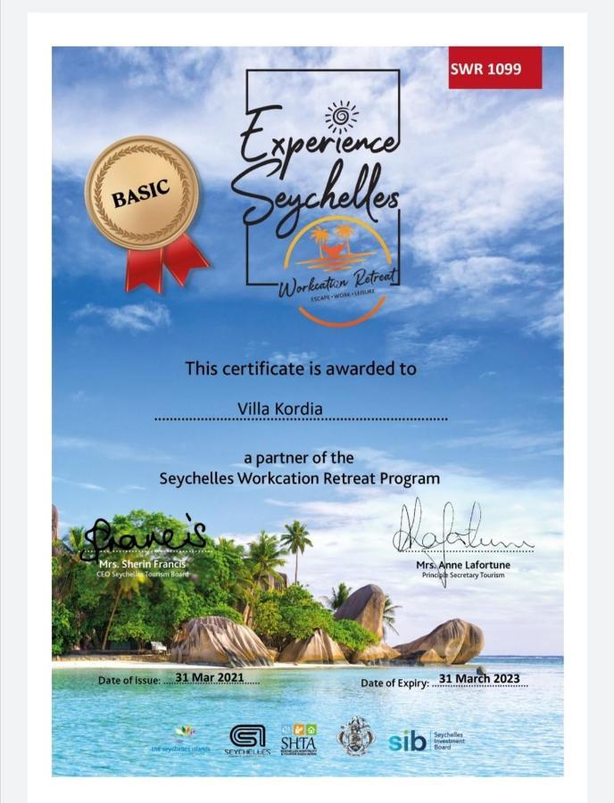 Villa Kordia Pointe Au Sel Eksteriør bilde